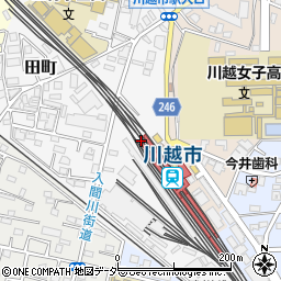 埼玉県川越市田町28周辺の地図