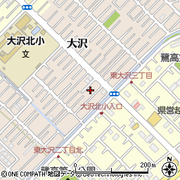 埼玉県越谷市大沢1585周辺の地図