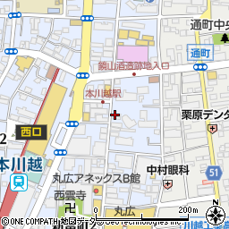 直久 本川越店周辺の地図