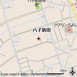 埼玉県吉川市八子新田周辺の地図