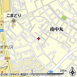 埼玉県さいたま市見沼区南中丸周辺の地図