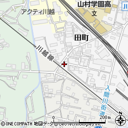 埼玉県川越市田町22周辺の地図