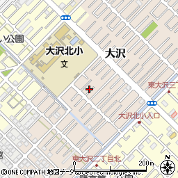 埼玉県越谷市大沢1569-5周辺の地図