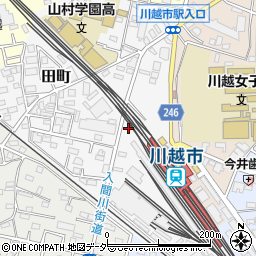 埼玉県川越市田町28-6周辺の地図