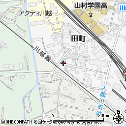 埼玉県川越市田町22-1周辺の地図