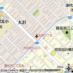 埼玉県越谷市大沢1589周辺の地図