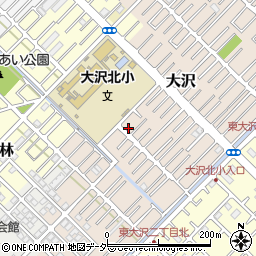 埼玉県越谷市大沢1571-10周辺の地図