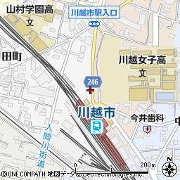 埼玉県川越市田町1-4周辺の地図