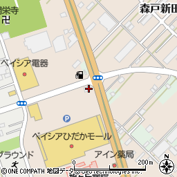 丸亀製麺 ベイシアひだかモール店周辺の地図