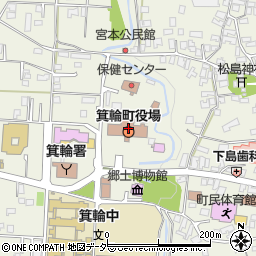長野県上伊那郡箕輪町周辺の地図