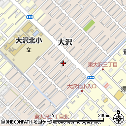 埼玉県越谷市大沢1582-10周辺の地図