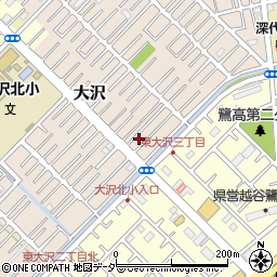 埼玉県越谷市大沢1590周辺の地図