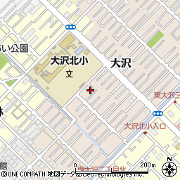 埼玉県越谷市大沢1571-6周辺の地図