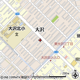 埼玉県越谷市大沢1581-4周辺の地図