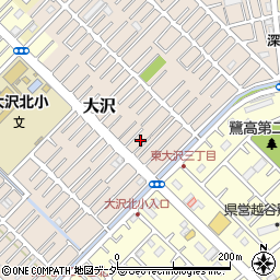 埼玉県越谷市大沢1591-8周辺の地図