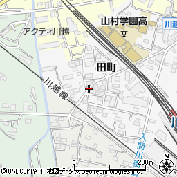 埼玉県川越市田町18周辺の地図
