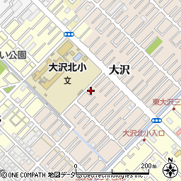 埼玉県越谷市大沢1571-1周辺の地図