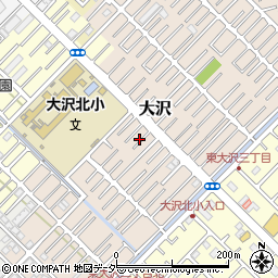 埼玉県越谷市大沢1580-5周辺の地図