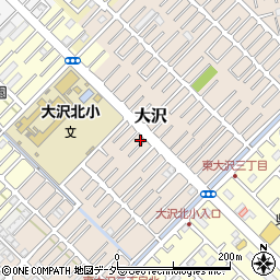 埼玉県越谷市大沢1580-4周辺の地図