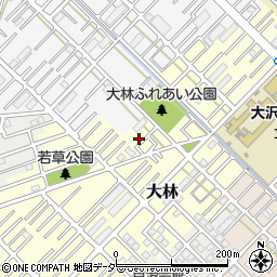 埼玉県越谷市大林523-8周辺の地図