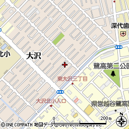 埼玉県越谷市大沢1623周辺の地図
