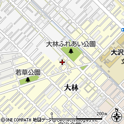 埼玉県越谷市大林523-7周辺の地図