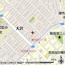 埼玉県越谷市大沢1622周辺の地図
