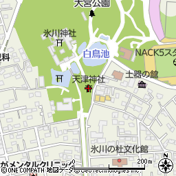 天津神社周辺の地図