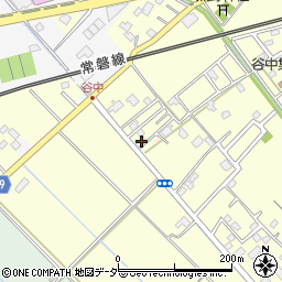 茨城県取手市谷中598周辺の地図