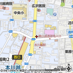 カギの救急車川越店周辺の地図
