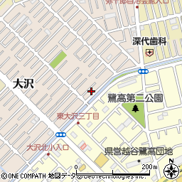 埼玉県越谷市大沢1626-7周辺の地図