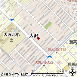 埼玉県越谷市大沢1594-10周辺の地図