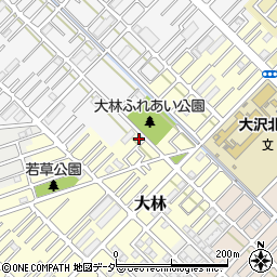 埼玉県越谷市大林523-3周辺の地図