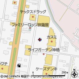 フードスクエアカスミライフガーデン神栖店駐車場周辺の地図