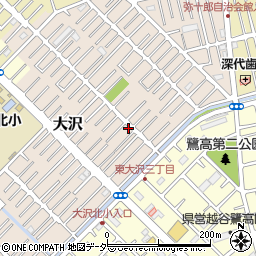 埼玉県越谷市大沢1622-1周辺の地図