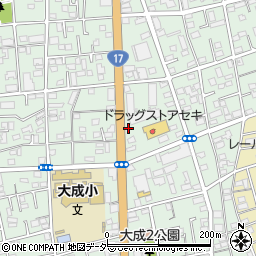 福沢菓子店周辺の地図