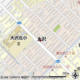 埼玉県越谷市大沢1596-1周辺の地図