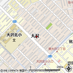 埼玉県越谷市大沢1596-10周辺の地図