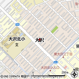 埼玉県越谷市大沢1596-7周辺の地図
