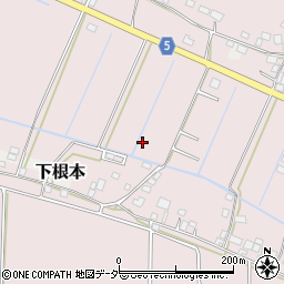 茨城県稲敷市上根本周辺の地図