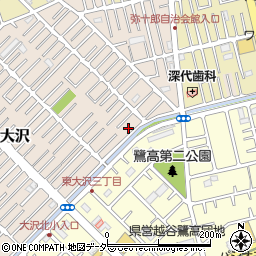 埼玉県越谷市大沢1662-5周辺の地図