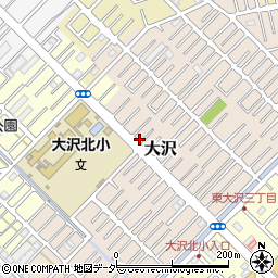 埼玉県越谷市大沢1598周辺の地図