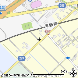 茨城県取手市谷中630周辺の地図