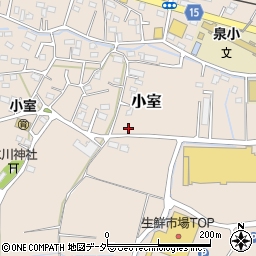 埼玉県川越市小室周辺の地図