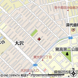 埼玉県越谷市大沢1631-5周辺の地図