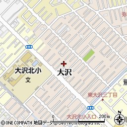 埼玉県越谷市大沢1598-18周辺の地図