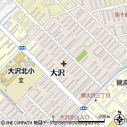 埼玉県越谷市大沢1616-10周辺の地図