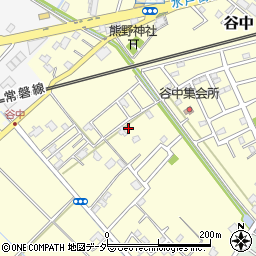 茨城県取手市谷中488周辺の地図