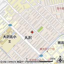 埼玉県越谷市大沢1616-11周辺の地図