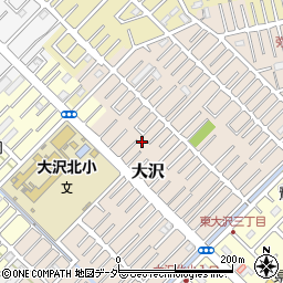 埼玉県越谷市大沢1614-11周辺の地図